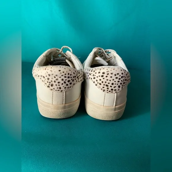 Stylish Vintage Havana Forever Wild Cheetah White and Black Women’s Sneakers - Picture 5 of 5